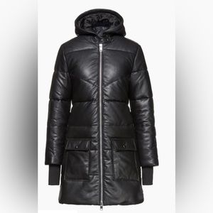 NWT REAL LAMB LEATHER WALTER BAKER ROBERT PUFFER JACKET